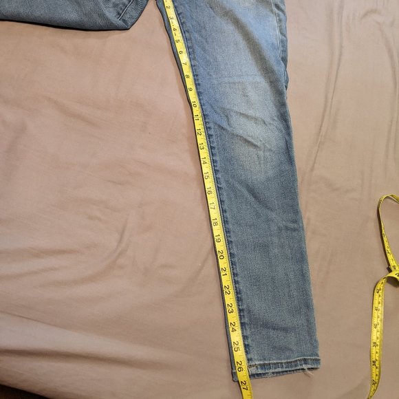 American Eagle Denim Jeggings Size 10 Short Super Stretch Light Medium Wash - Picture 11 of 16